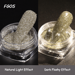 Reflective Nail Glitter Powder Crystal Sparkle Holographic Nail Dust