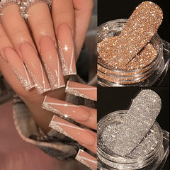 Reflective Nail Glitter Powder Crystal Sparkle Holographic Nail Dust