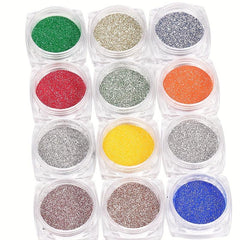 Reflective Nail Glitter Powder Crystal Sparkle Holographic Nail Dust