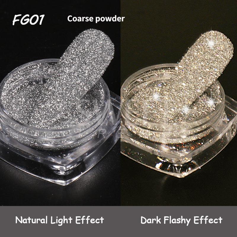 Reflective Nail Glitter Powder Crystal Sparkle Holographic Nail Dust