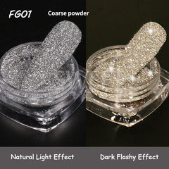 Reflective Nail Glitter Powder Crystal Sparkle Holographic Nail Dust