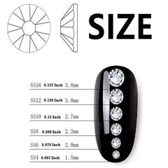 Crystal Nail Art Rhinestones Non Hotfix Jelly Gemstones