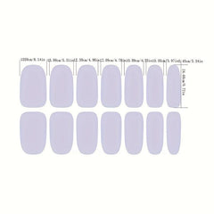 Colorful Full Wraps Nail Polish Stickers Self Adhesive Nail Art Decal Strips