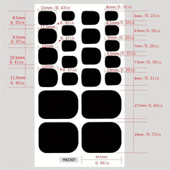 Waterproof Toe Nail Art Decals for DIY Nail Dec