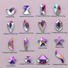 150 Flatback Round Rhinestones + 20 Large Zircon Nail Rhinestones
