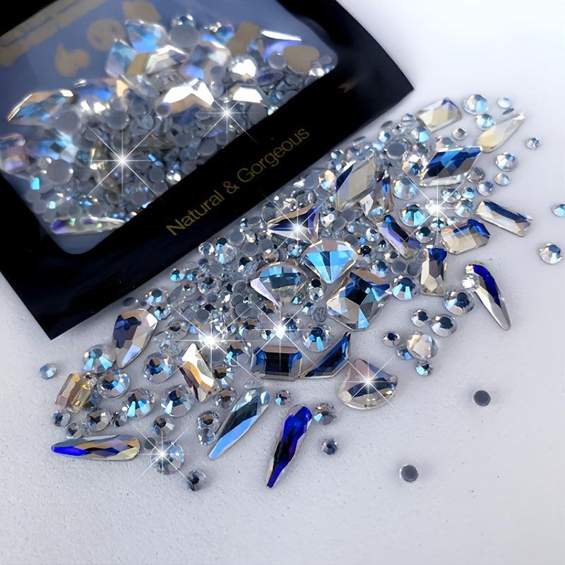 150 Flatback Round Rhinestones + 20 Large Zircon Nail Rhinestones