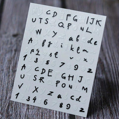 Graffiti Numbers Letters Nail Art Stickers Decals