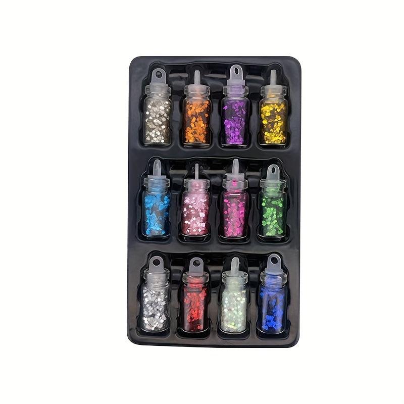 Holographic Glitter for Nails Gradient Sequins Nail Powder Flakes