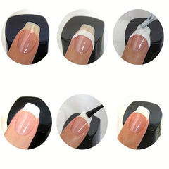 51 Pcs French Manicure Nail Stickers Self Adhesive DIY Tools