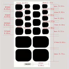 Waterproof Toenail Polish Stickers Self Adhesive Toenail Art Decal Strips