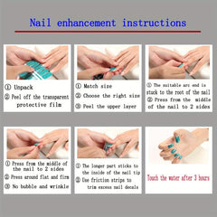 Marble Nail Wraps Stickers Bronzing Nail Polish Strips DIY Nail Art Decals