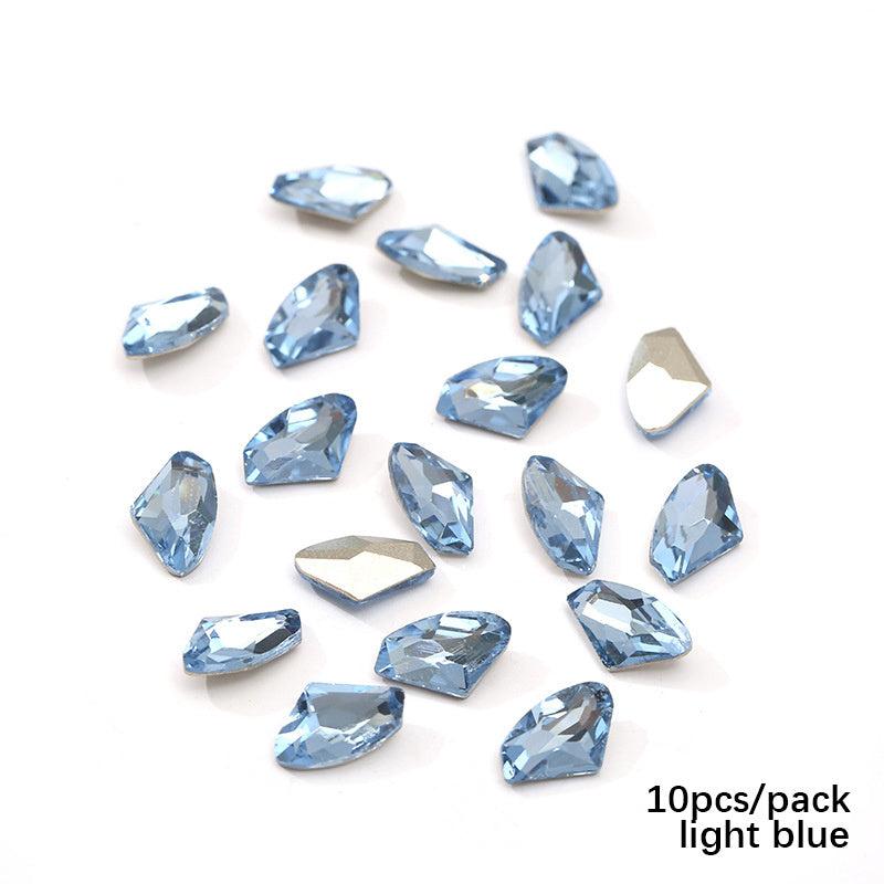 Aurora Glass Crystal Nail Art Rhinestones 10 Pcs