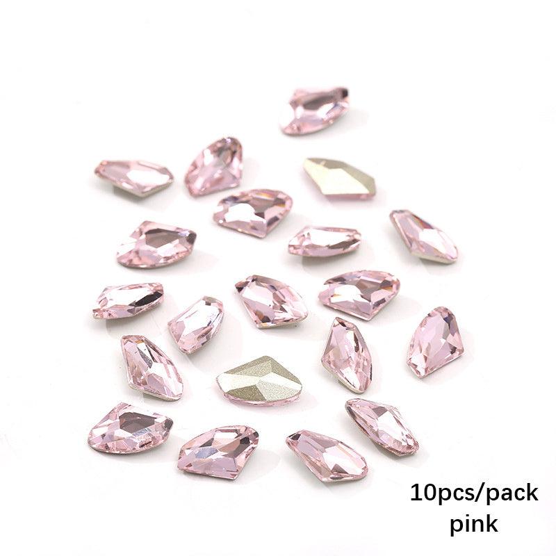 Aurora Glass Crystal Nail Art Rhinestones 10 Pcs