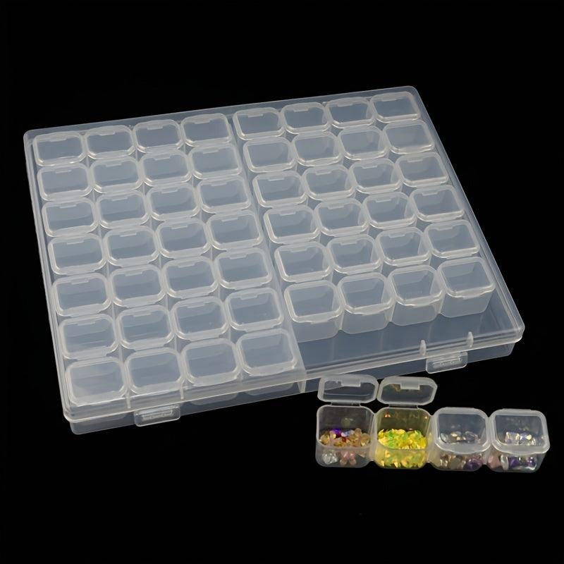 Nail Art Jewelry Storage Box 56 Grids for Accessories Display Earrings Beads