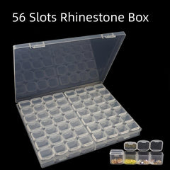Nail Art Jewelry Storage Box 56 Grids for Accessories Display Earrings Beads