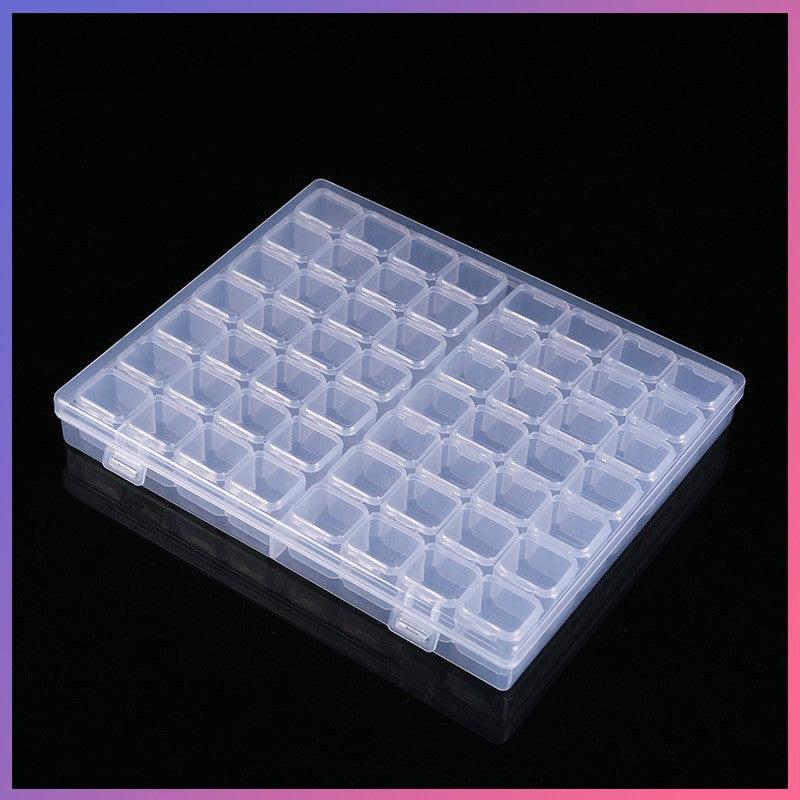 Nail Art Jewelry Storage Box 56 Grids for Accessories Display Earrings Beads