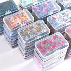 10 Sheets Nail Foil Transfer Sticker Flower Leopard Print Butterfly Nail Decals