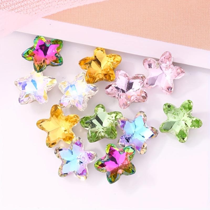 Starfish Rhinestones Nail Bling Crystal Gemstones Glass Pointed Back Nail Art