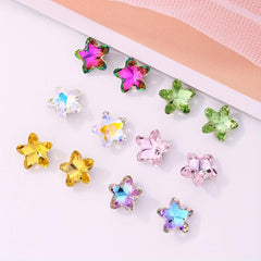 Starfish Rhinestones Nail Bling Crystal Gemstones Glass Pointed Back Nail Art