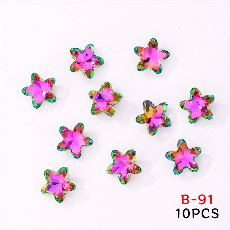 Starfish Rhinestones Nail Bling Crystal Gemstones Glass Pointed Back Nail Art