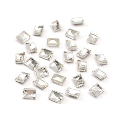 10pcs Aurora Nail Art Gemstones Rectangle Shape for DIY or Nail Salons