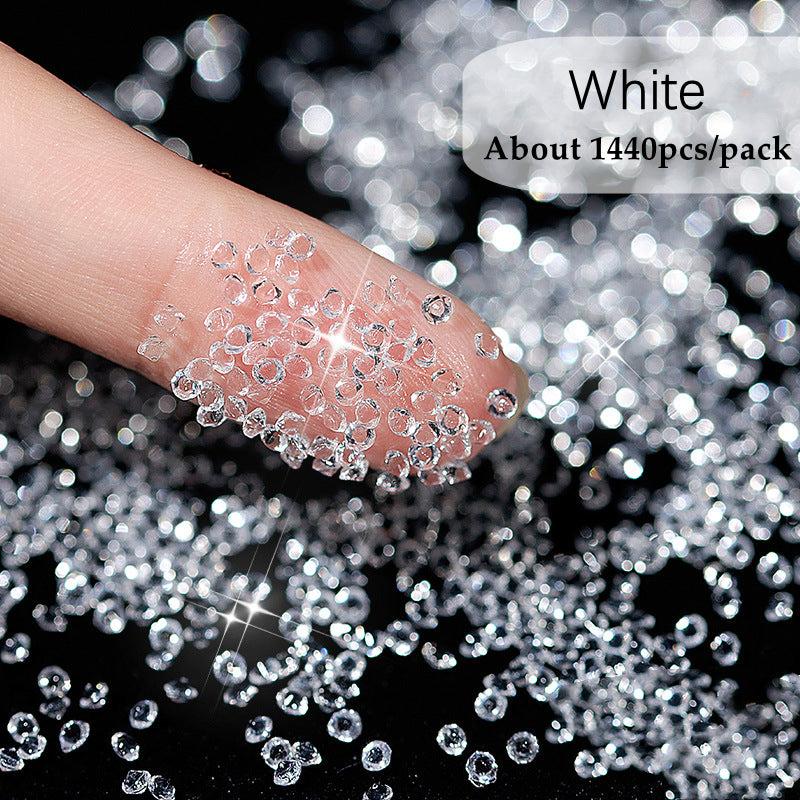 1440pcs Glitter Nail Gems Mini Rhinestones for Nail Art and Decoration