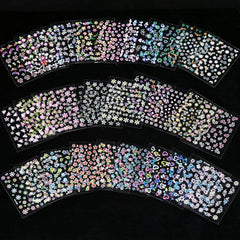 30 Sheets 3D Flower Nail Art Stickers Self Adhesive Colorful Nail Art Decals