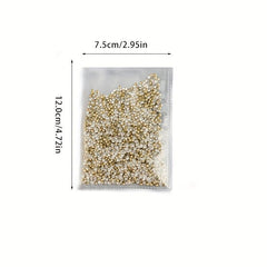 Golden Glass Rhinestone 1440pcs Nail Crystal Stone Strass Glitters