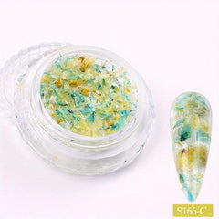 3D Dried Flowers Nail Art Decoration Stickers DIY Manicure Designs
