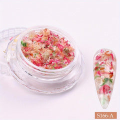 3D Dried Flowers Nail Art Decoration Stickers DIY Manicure Designs