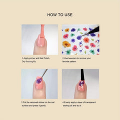 3D Leopard Nail Art Stickers Water Transfer Nail Decals - Acrylic Supplies