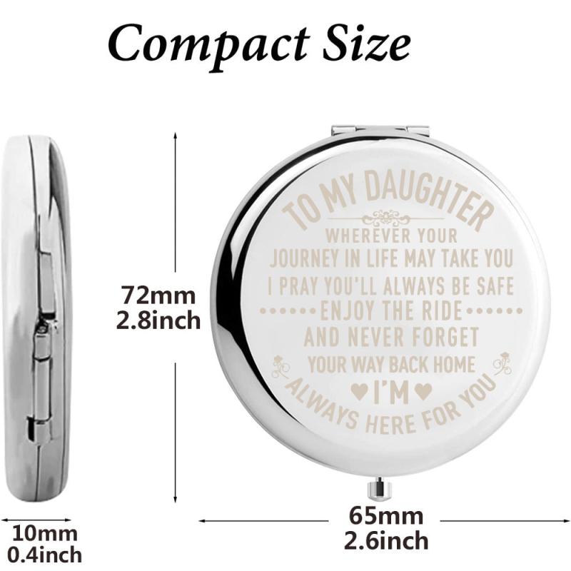 Daughter From Mom Dad Makeup Mirror Graduation Wedding Birthday Gift