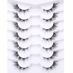 Wispy Lash Cluster Extension Cat Eye False Eyelashes 7 Pairs