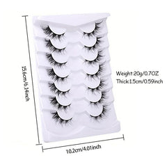 Wispy Lash Cluster Extension Cat Eye False Eyelashes 7 Pairs