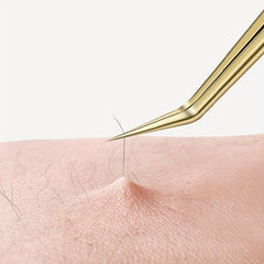 3 Pcs Eyelash Extension Tweezers Set with Case