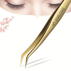 3 Pcs Eyelash Extension Tweezers Set with Case