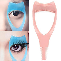 3 in 1 Mascara Shield Applicator Eyelash Brush Curler Guard