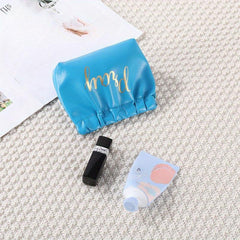 Waterproof Self-Closing Makeup Pouch for Women