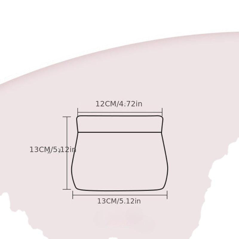Waterproof Self-Closing Makeup Pouch for Women