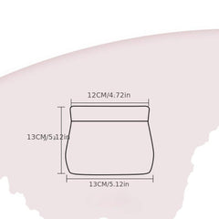 Waterproof Self-Closing Makeup Pouch for Women