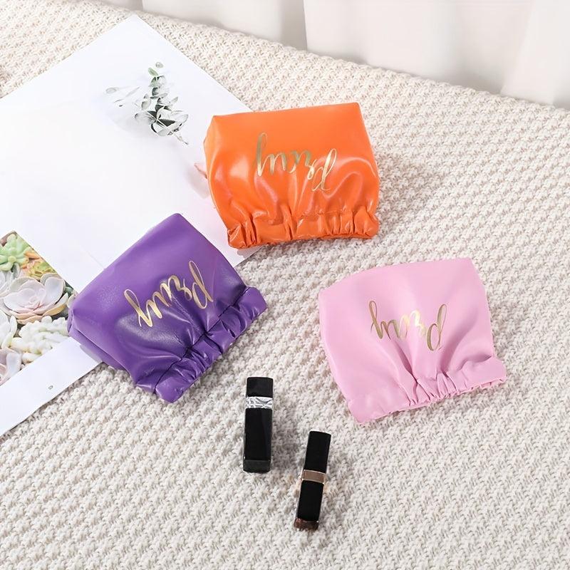 Waterproof Self-Closing Makeup Pouch for Women