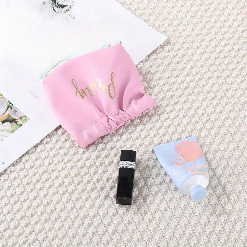 Waterproof Self-Closing Makeup Pouch for Women