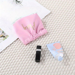 Waterproof Self-Closing Makeup Pouch for Women