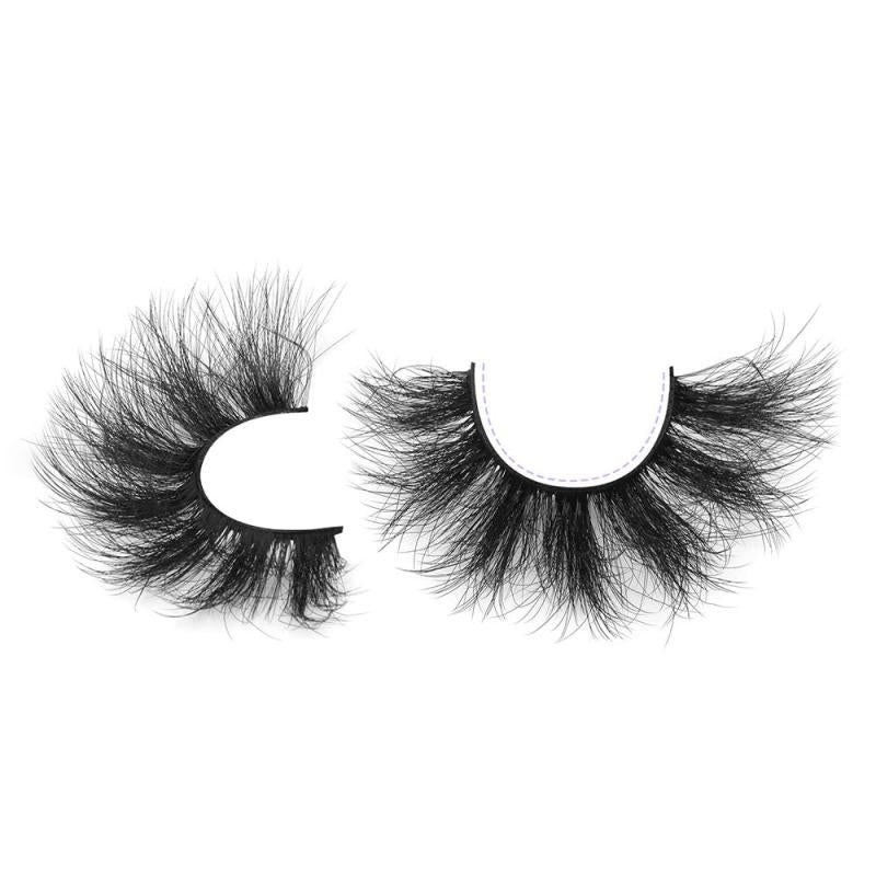 7 Pairs Cat Eye Lashes Pack Fluffy False Eyelashes Wispy Faux Mink Eyelashes