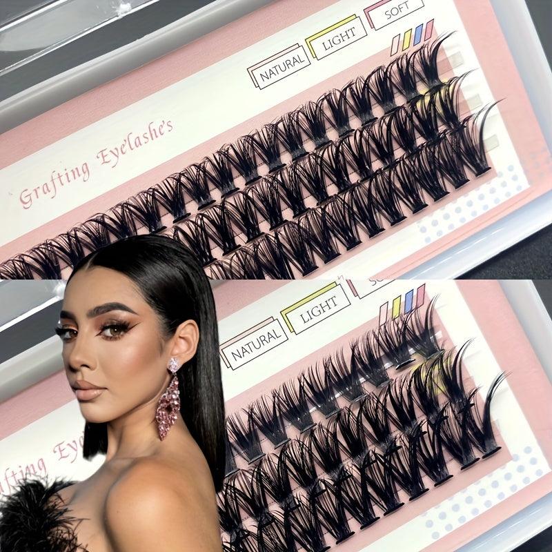 60 Cluster Lashes 30D 40D C Curl Mix 12 14 16mm Soft Natural False Eyelashes