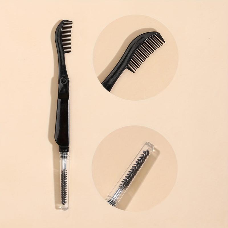 2 in 1 Folding Eyelash Eyebrow Brush Cap