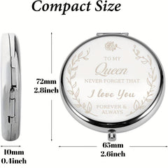 Mother's Birthday Compact Mirror - Unique Gift for Wife, Mom, Daughter
