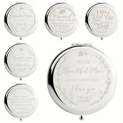 Mother's Birthday Compact Mirror - Unique Gift for Wife, Mom, Daughter