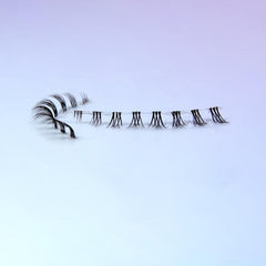 6 Pairs Bottom Lashes 3D Clear Band Natural Look Lower Eyelashes Wispy Kit