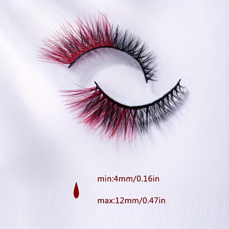 Vibrant Red Crisscross Lash Extensions 4 12mm Sizes